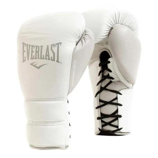 Боксерські рукавиці Everlast POWERLOCK 2 PRO TRAINING LACED GLOVE білий Уні