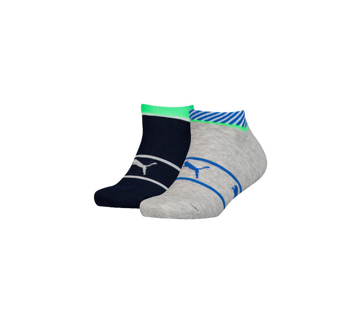 Шкарпетки Puma BOYS SNEAKER 2P STRIPE темно-синій, сірий Діт 35-38