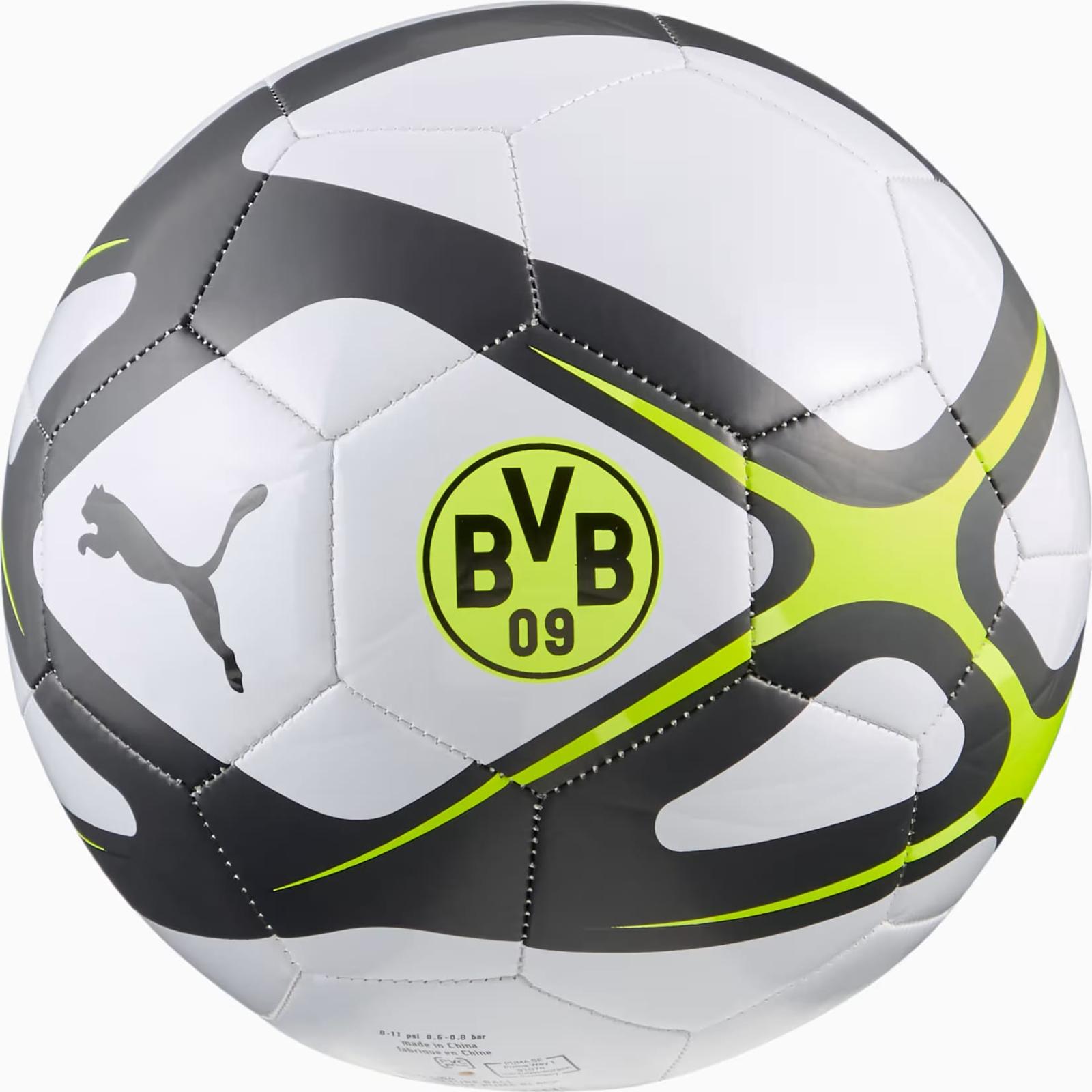 М'яч футбольний Puma BVB CULTURE Ball білий, чорний, жовтий Уні