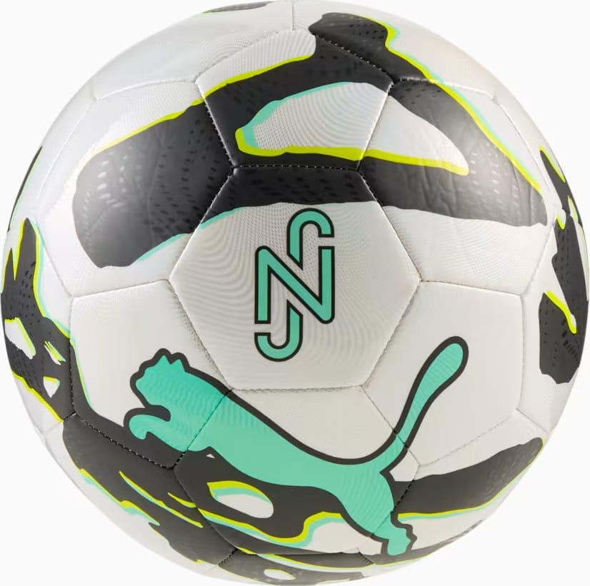 М'яч футбольний Puma Neymar JR Graphic Ball білий, чорний, м'ятний Уні