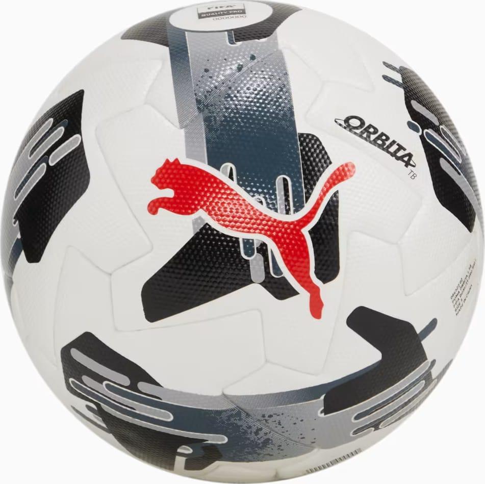М'яч футбольний Puma Orbita 1 TB FIFA Quality Pro білий, чорний, червоний Уні