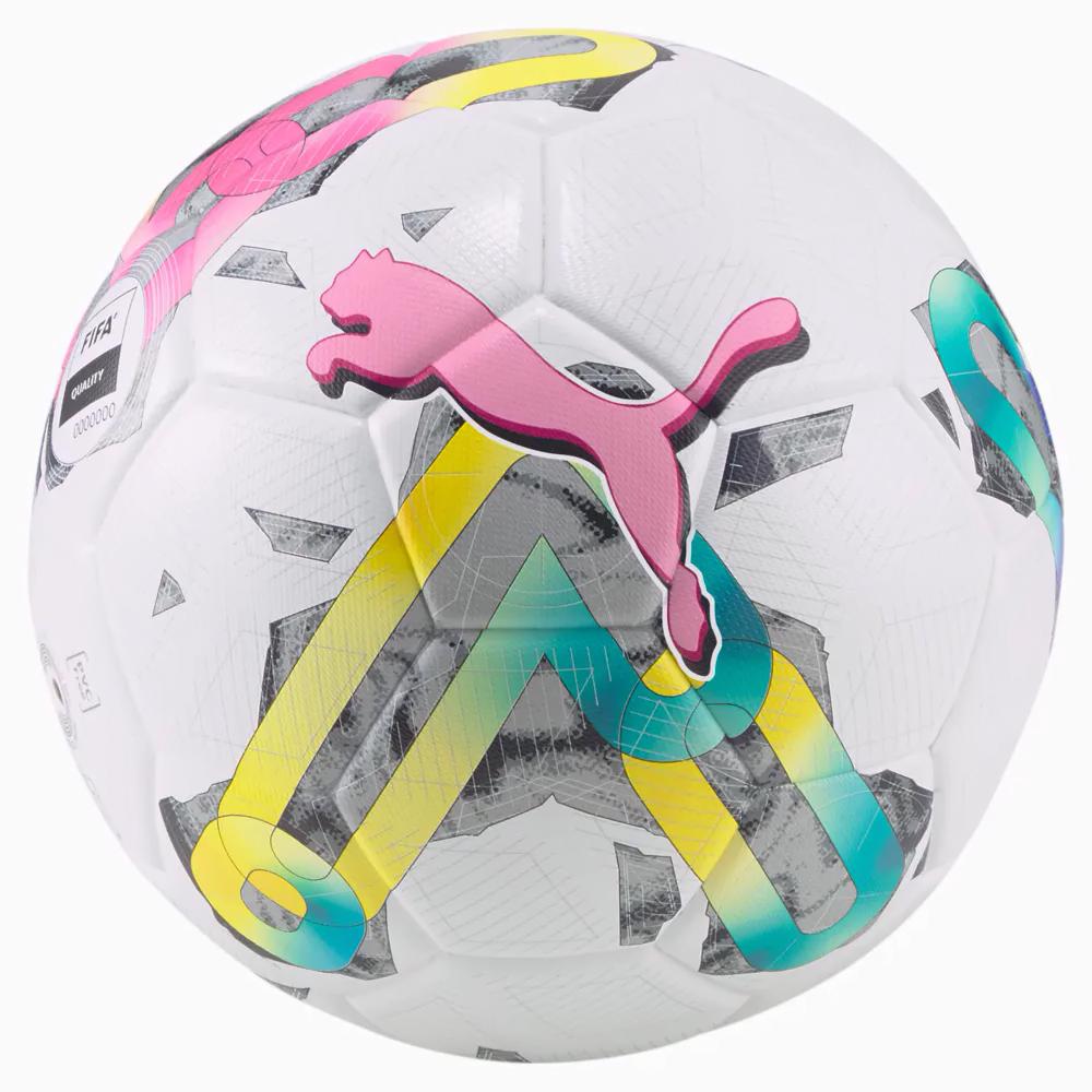 М'яч футбольний Puma Orbita 3 TB (FIFA Quality) білий, рожевий, мультиколор Уні