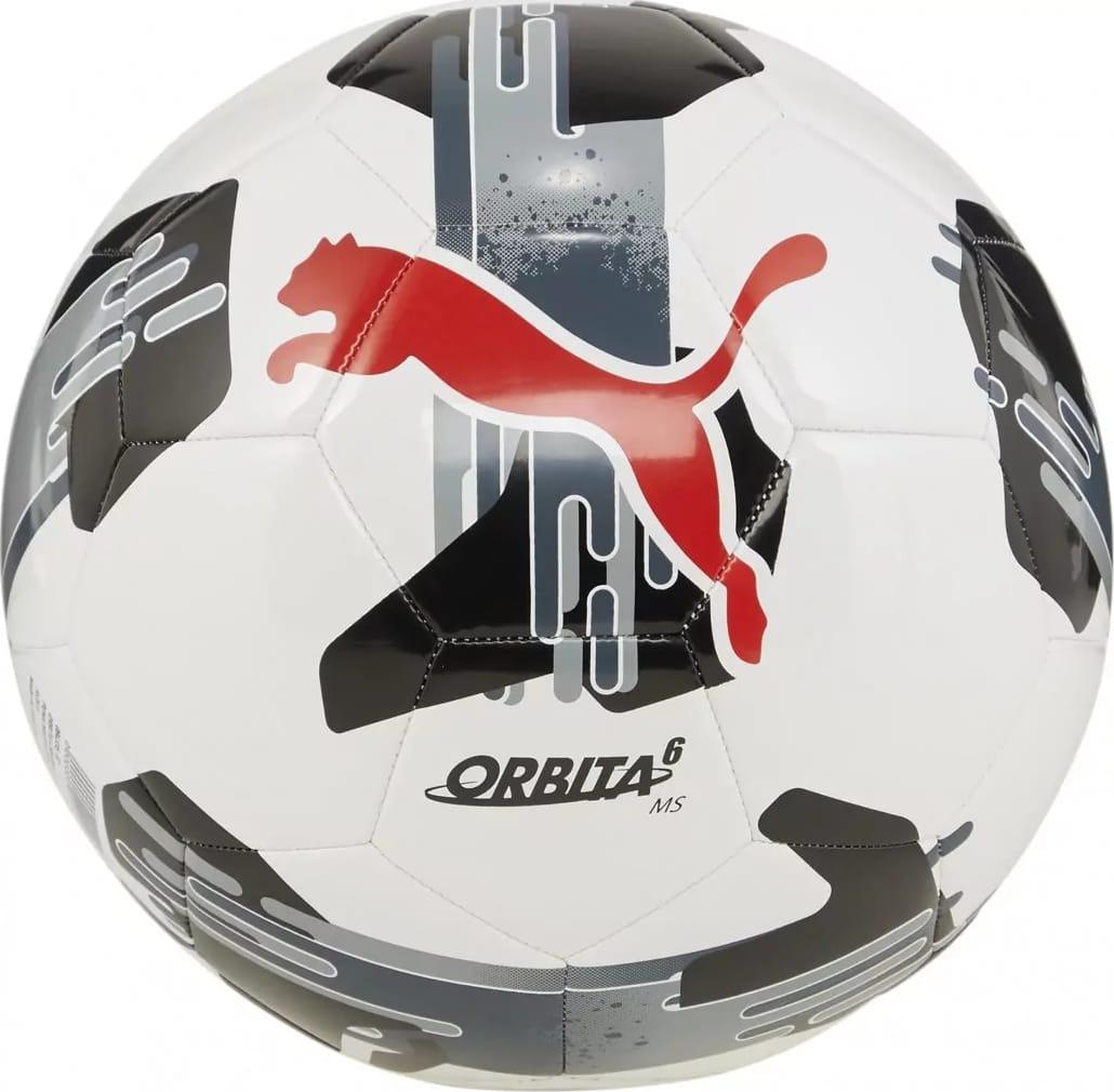 М'яч футбольний Puma Orbita 6 MS білий, чорний, червоний Уні