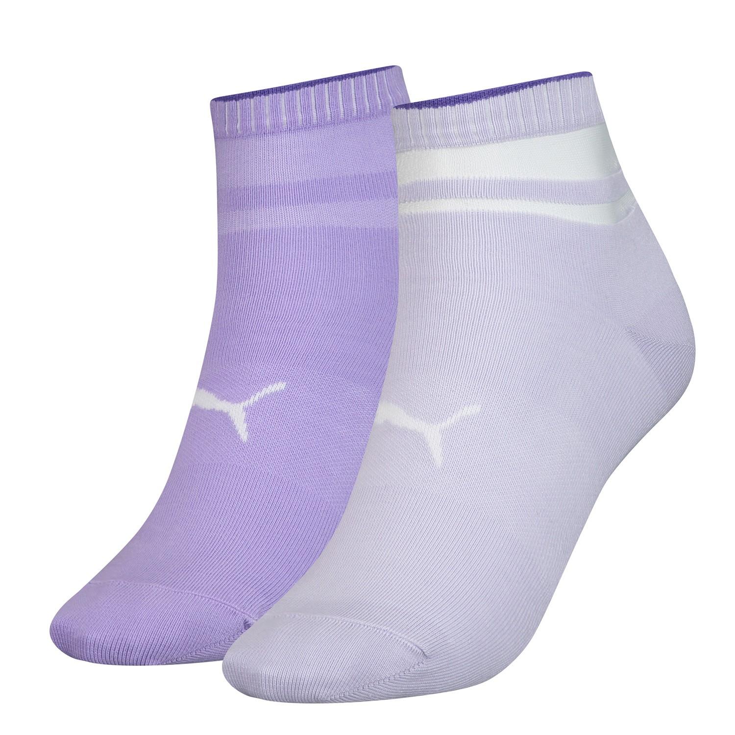 Шкарпетки Puma SHORT SOCK STRUCTURE 2P WOMEN фіолетовий Жін