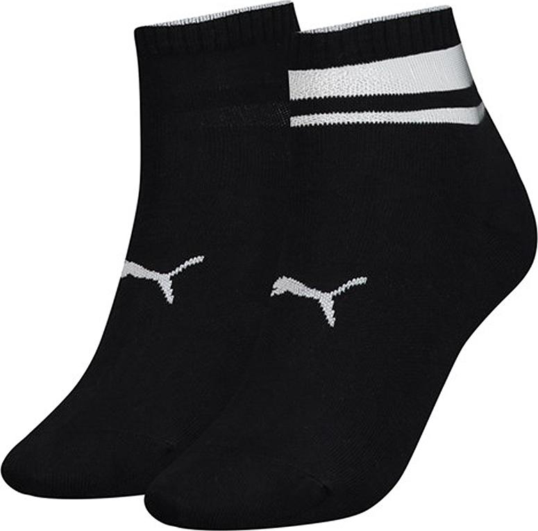 Шкарпетки Puma SHORT SOCK STRUCTURE 2P WOMEN чорний Жін