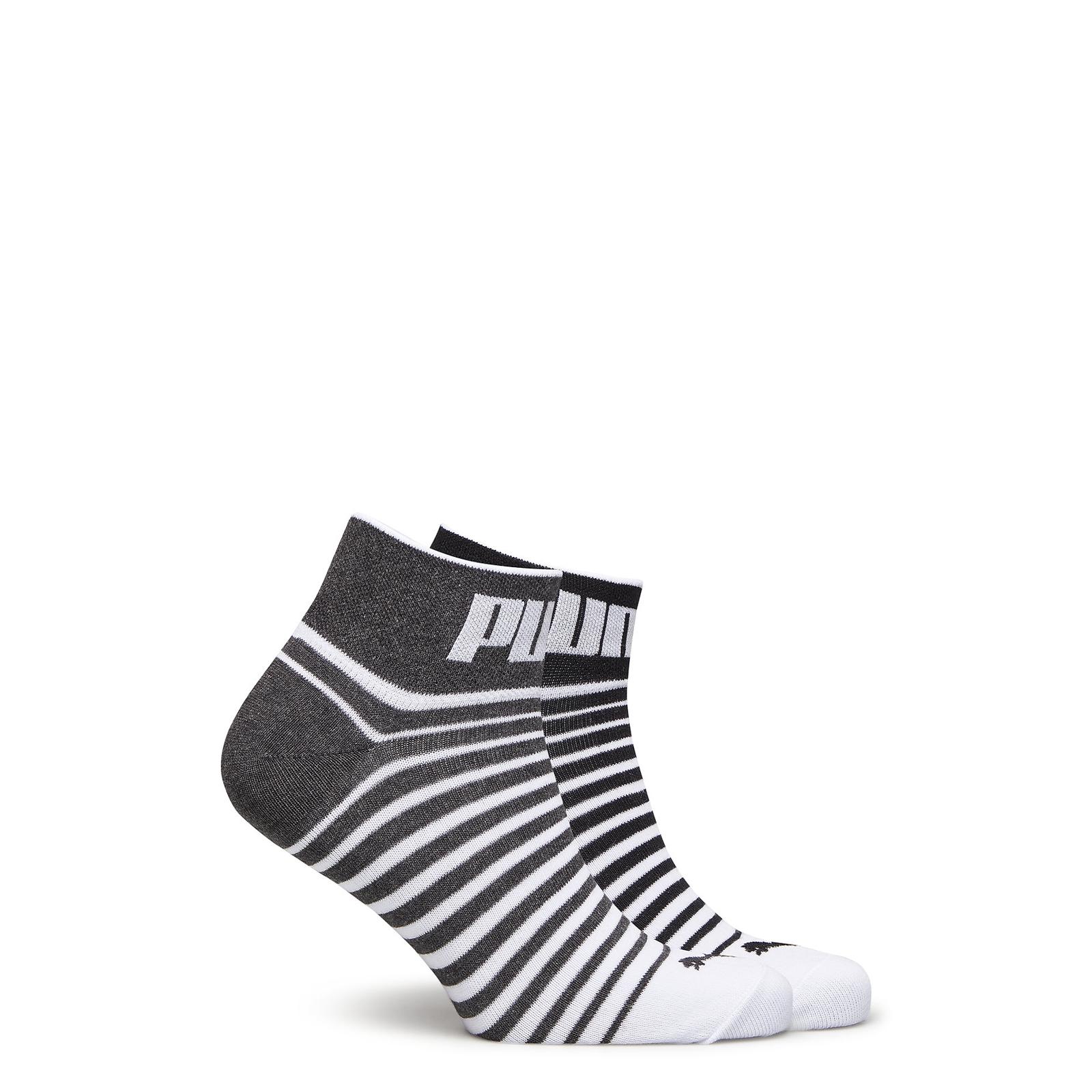 Шкарпетки Puma UNISEX QUARTER 2P сірий, чорний, білий Уні