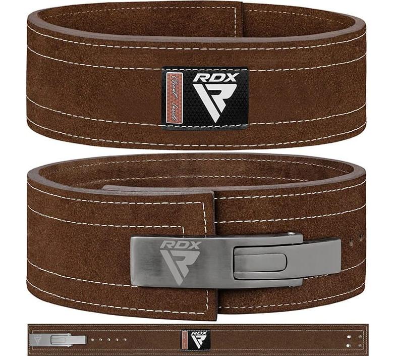 Пояс для важкої атлетики RDX BELT PRO LIVER BUCKLE коричневий Уні