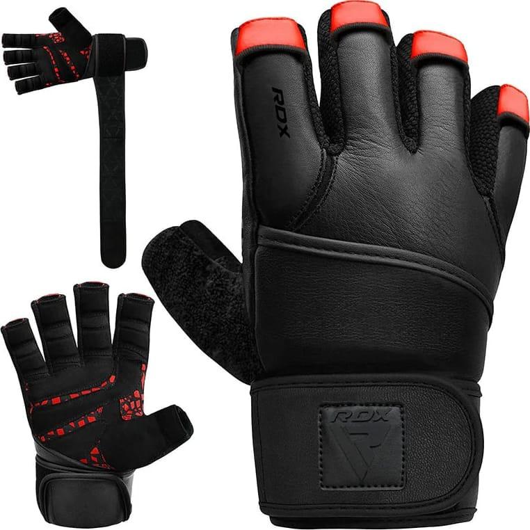 Тренувальні рукавиці RDX GYM GLOVES MICRO чорний, червоний Уні