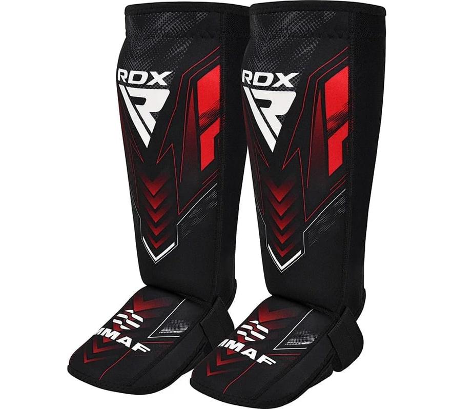 Захист ніг RDX NEOPRENE SHIN INSTEP IMMAF-1 чорний, червоний Уні