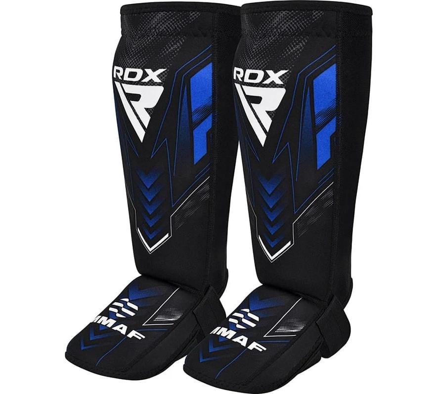 Захист ніг RDX NEOPRENE SHIN INSTEP IMMAF-1 чорний, синій Уні