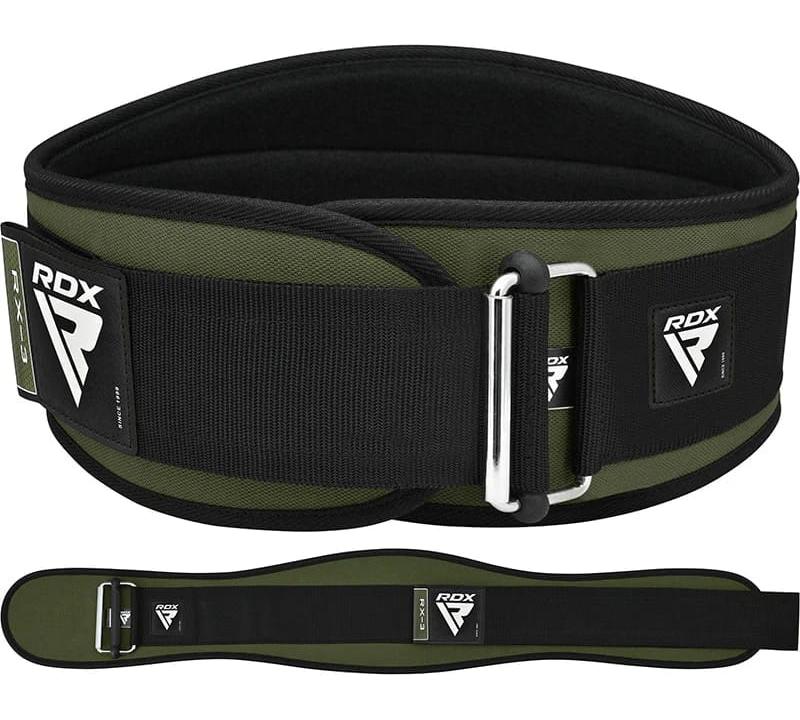 Пояс для важкої атлетики RDX WEIGHT LIFTING BELT EVA CURVE RX3 зелений, чорний Уні
