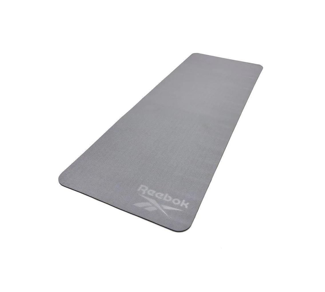 Двосторонній килимок для йоги Reebok Double Sided Yoga Mat чорний, сірий Уні