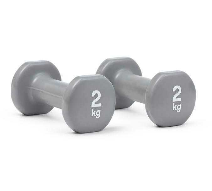 Гантелі Reebok Dumbbells сірий Уні 2 кг