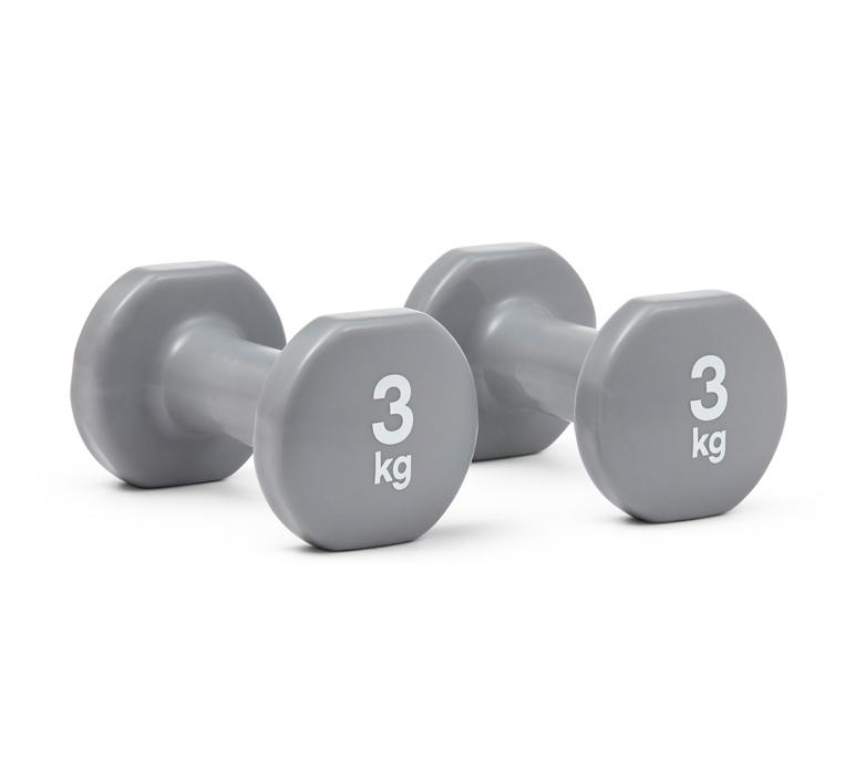 Гантелі Reebok Dumbbells сірий Уні 3 кг
