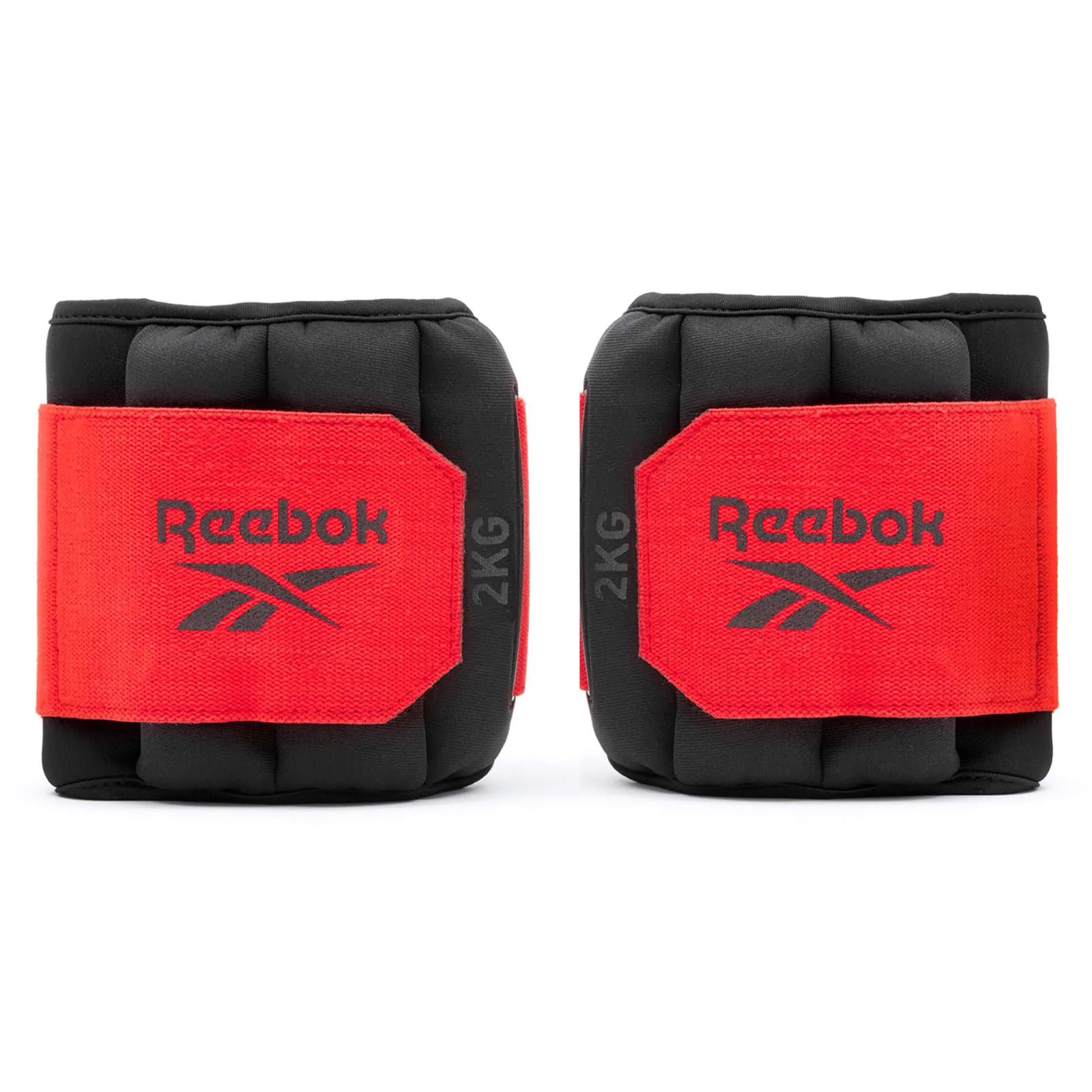 Обважнювачі щиколотки Reebok Flexlock Ankle Weights - 2,0 kg чорний, червоний Уні