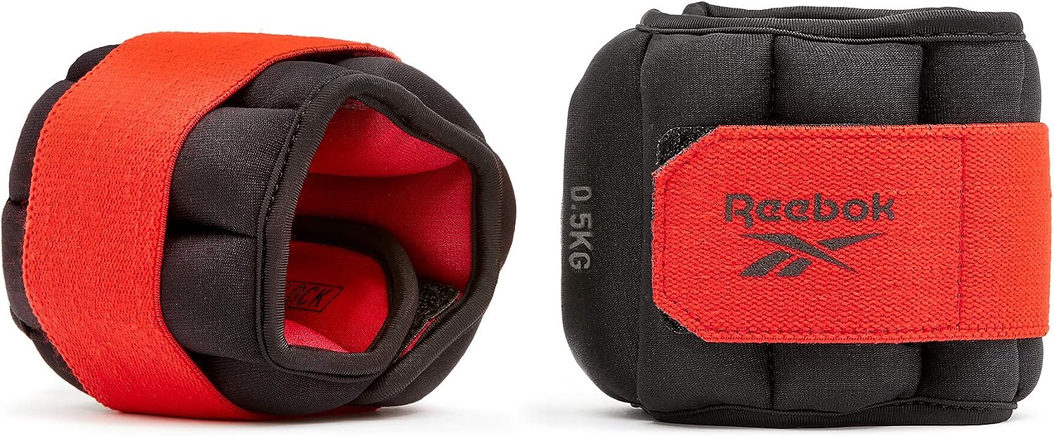 Обважнювачі щиколотки Reebok Flexlock Ankle Weights чорний, червоний Уні