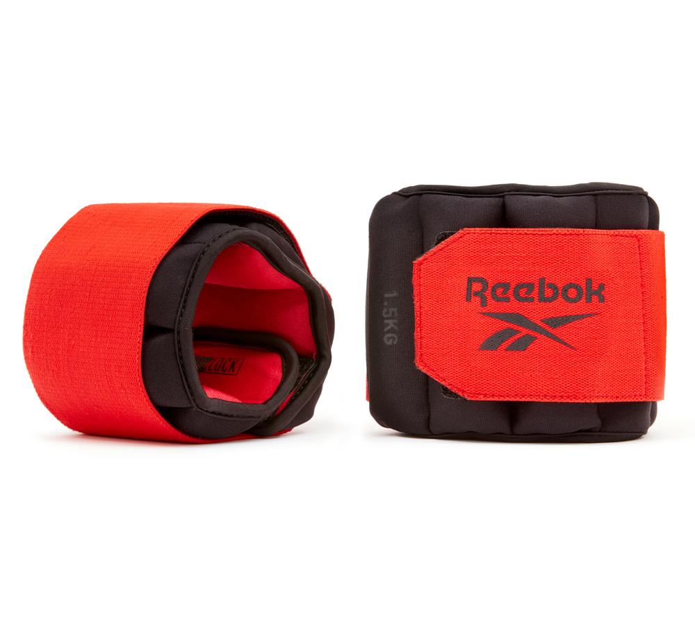 Обважнювачі щиколотки Reebok Flexlock Ankle Weights чорний, червоний Уні 1.5 кг