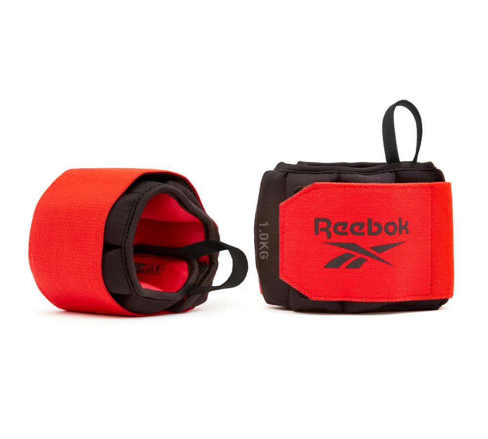 Обважнювачі зап'ястя Reebok Flexlock Wrist Weights чорний, червоний Уні 1.0 кг