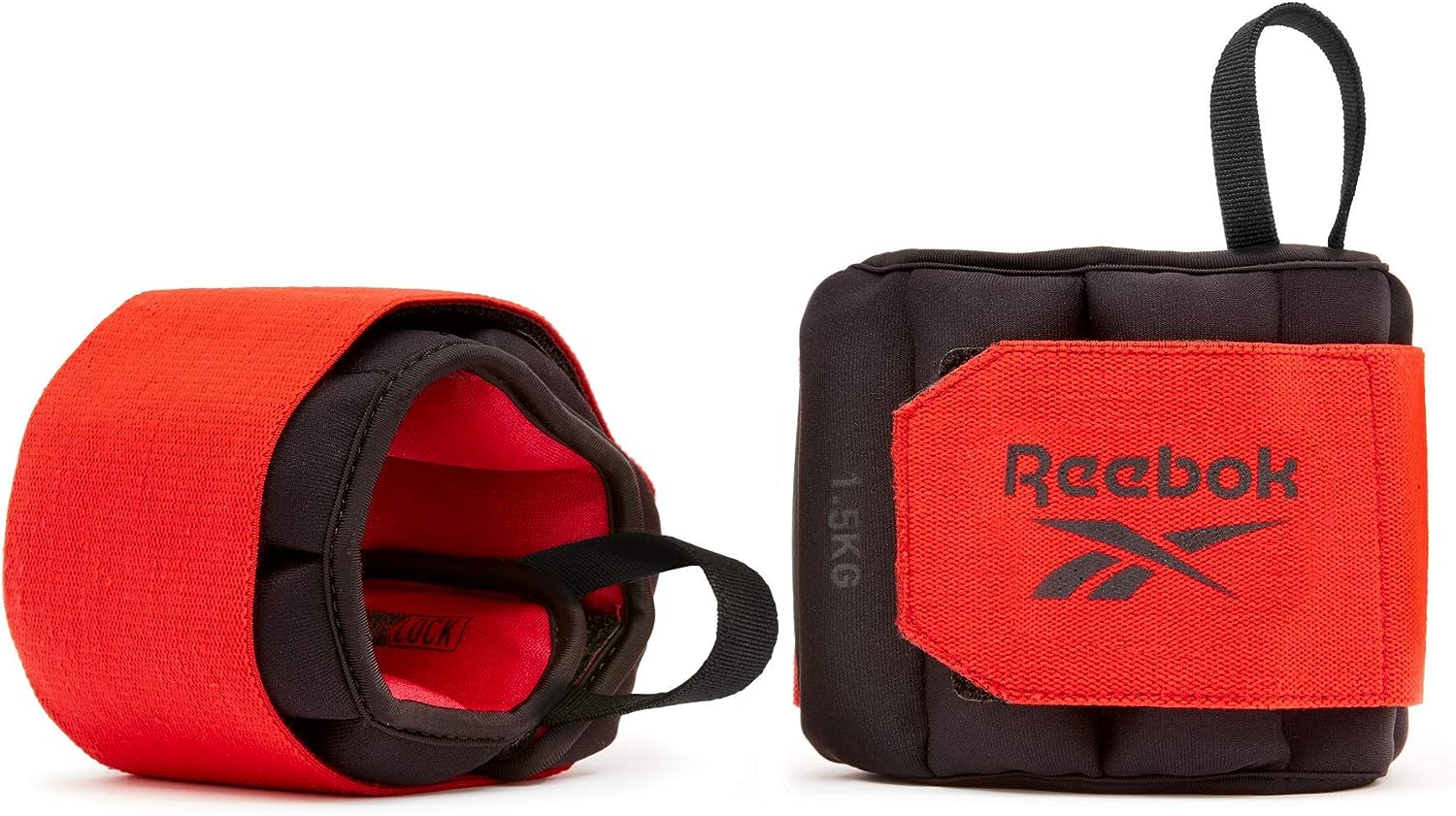 Обважнювачі  зап'ястя Reebok Flexlock Wrist Weights чорний, червоний Уні