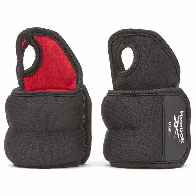 Обважнювачі зап'ястя Reebok Wrist Weights чорний, червоний Уні