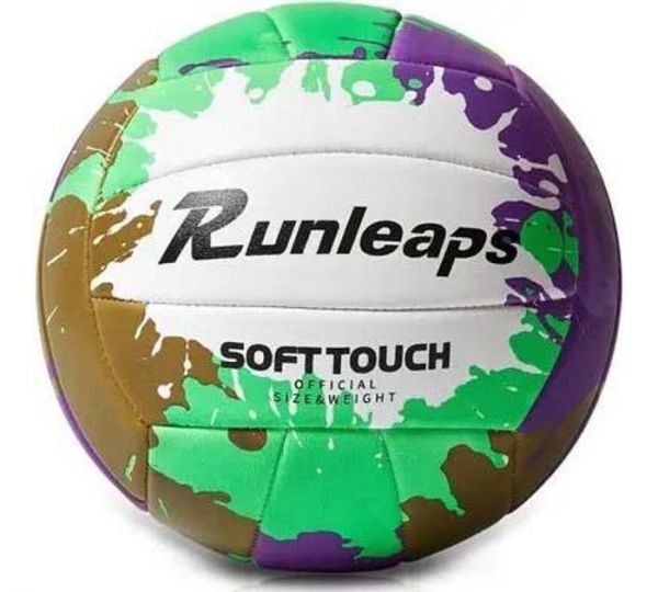 М'яч волейбольний Runleaps Green Purple size 5