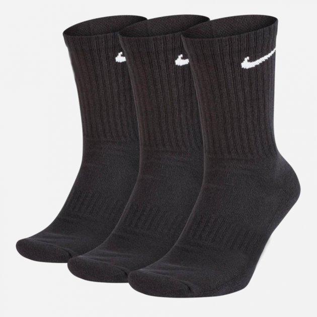 Шкарпетки Nike U NK EVERYDAY CUSH CREW 3PR чорний Уні