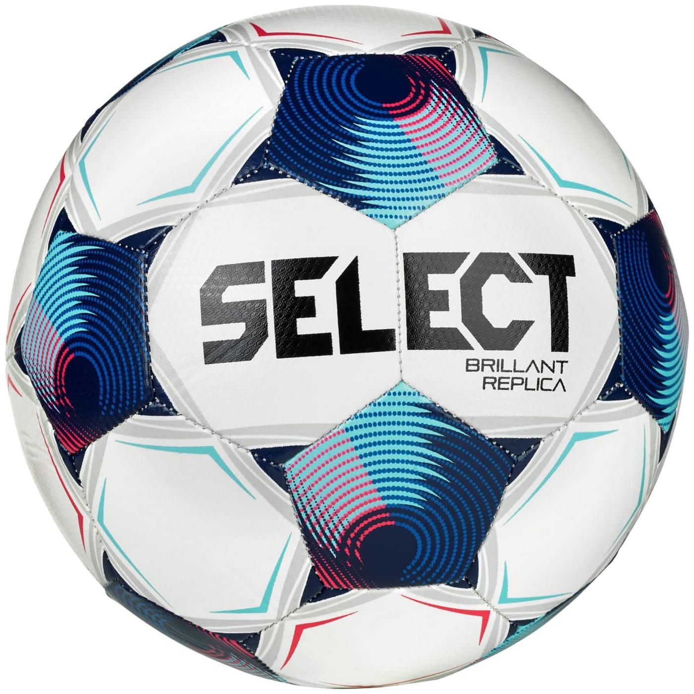 М'яч футбольний Select BRILLANT REPLICA v25 білий, синій Уні