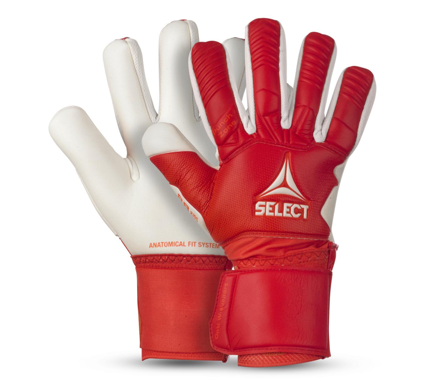Рукавички воротарські Select GOALKEEPER GLOVES 88 KIDS v23 червоний, білий Діт 3