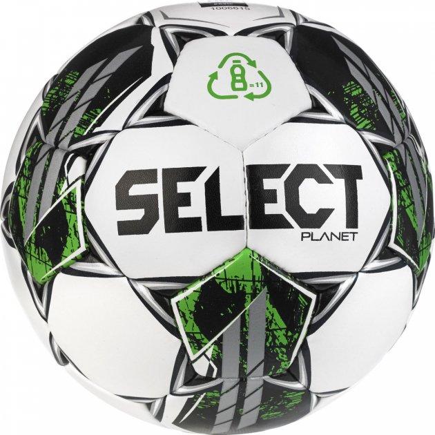 М'яч футбольний Select PLANET v23 білий, зелений Уні