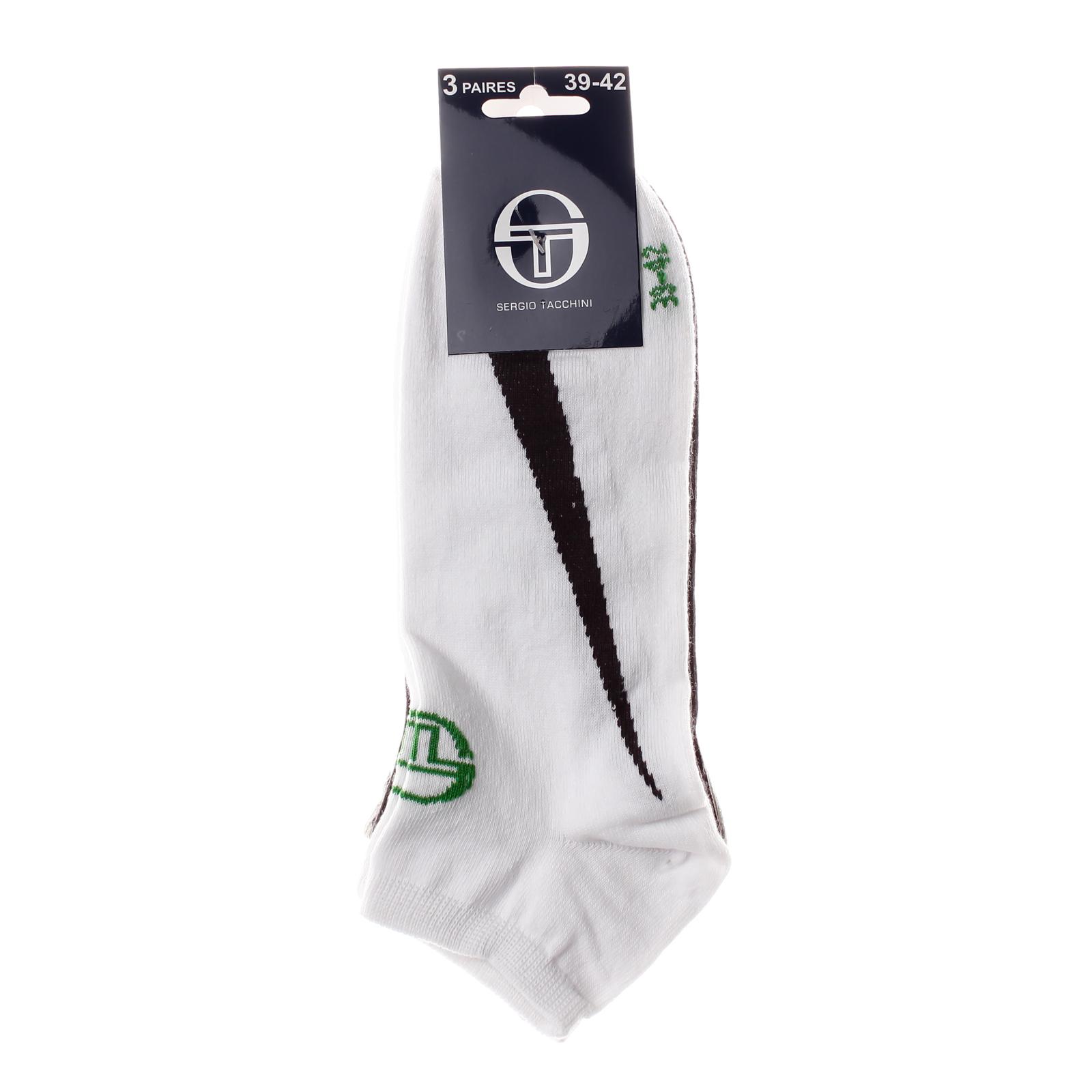 Шкарпетки Sergio Tacchini 3-pack білий, сірий, антрацит Уні