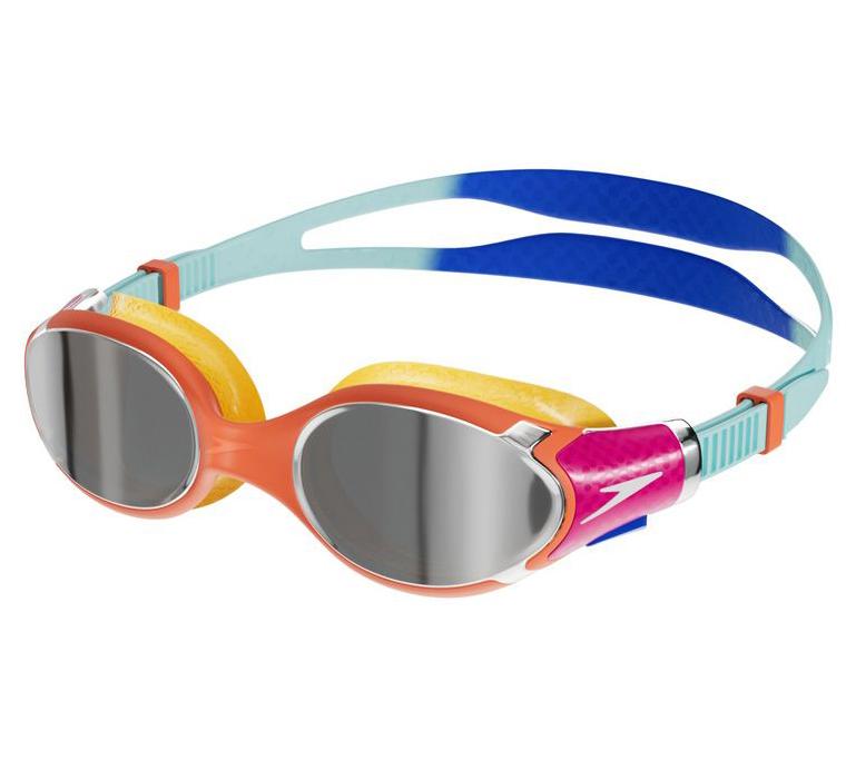 Окуляри для плавання Speedo BIOFUSE 2.0 MIRROR JU помаранчевий, блакитний Уні