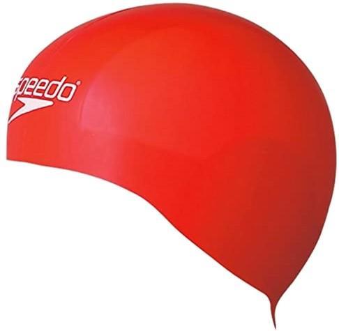 Шапочка для плавання Speedo CAN AQUA V CAP AU червоний, білий УНІ OSFM