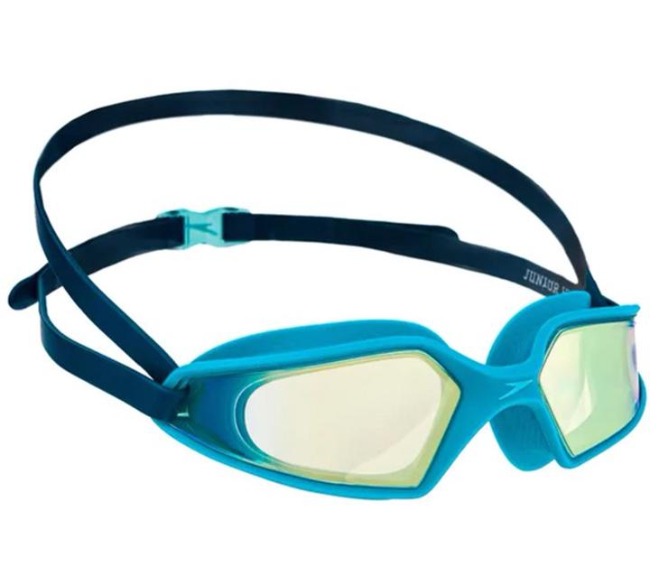 Окуляри для плавання Speedo HYDROPULSE MIRROR GOG JU бірюзовий, чорний- дитячі (6-14 років)