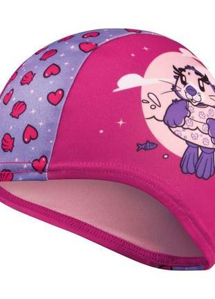 Шапка для плавання Speedo PRINTED POLYESTER CAP IU рожевий, фіолетовий Діт OSFM