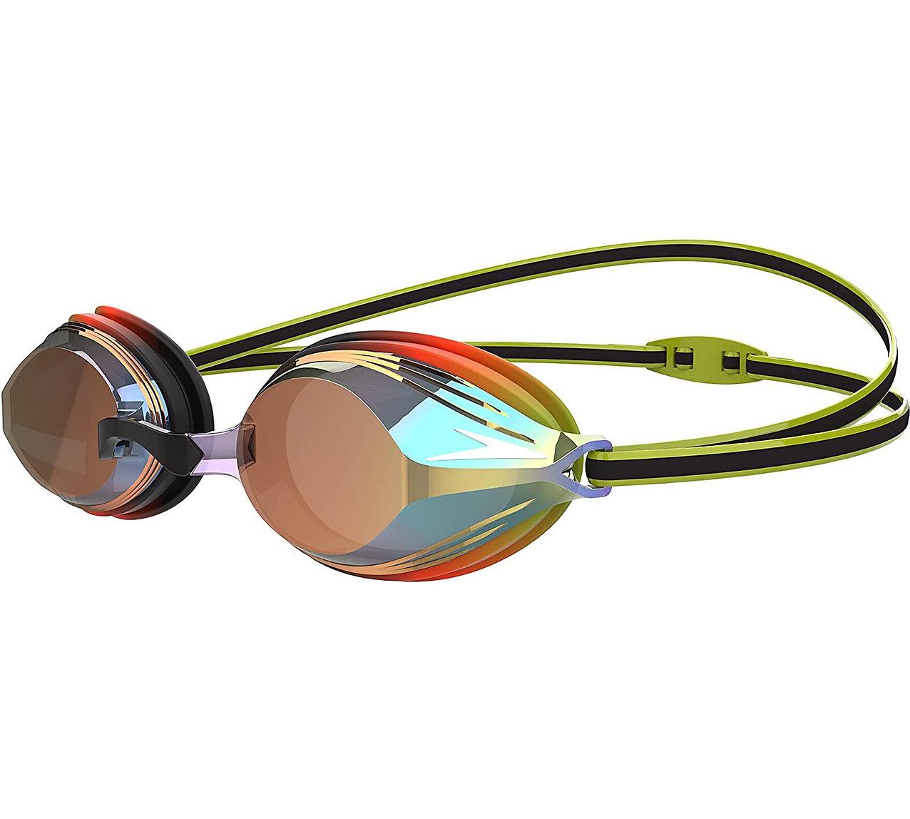 Окуляри для плавання Speedo VENGEANCE MIR GOG JUсчорний, зелений- дитячі (6-14 років)