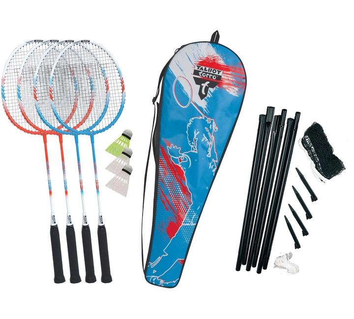 Набір для бадмінтону Talbot Badminton 4-players Set 4-Fighter Set (ракетки, сітка, волани, чохол)