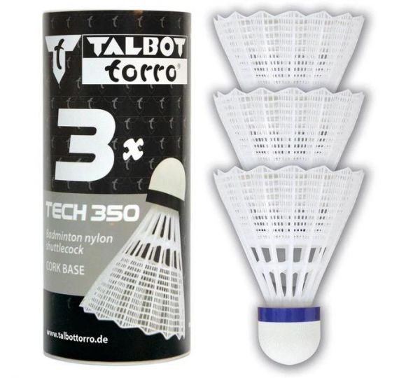 Волани Talbot Tech 350 Shuttle white, MEDIUM 3шт.