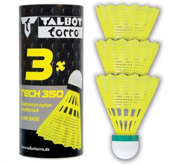 Волани Talbot Tech 350 Shuttle yellow, SLOW 3шт.