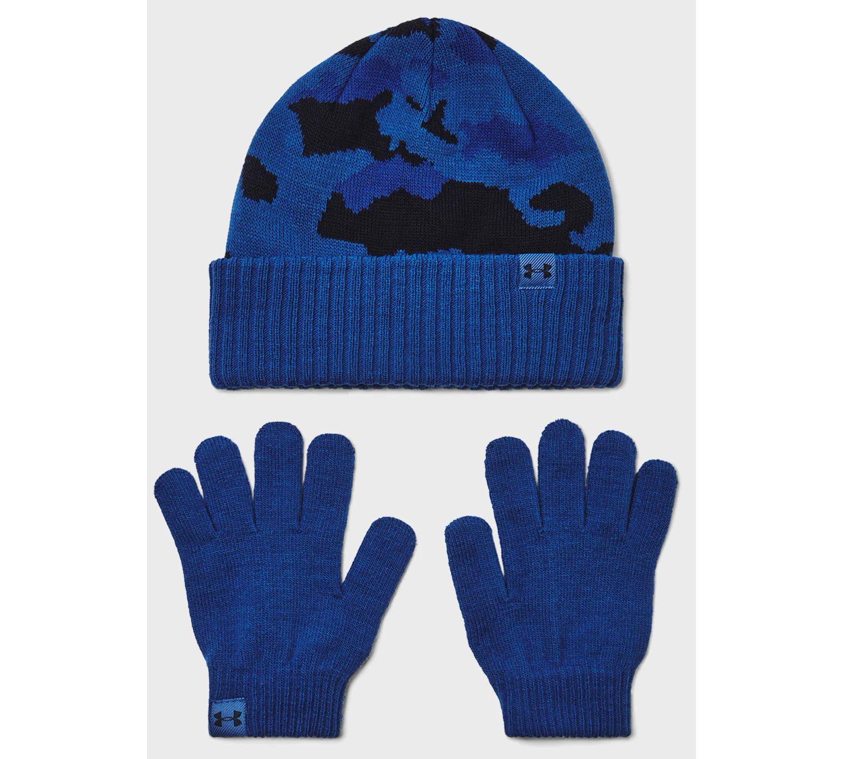 Набір шапка і рукавички Under Armour B Beanie/Glove Combo синій, червоний Діт OFSM
