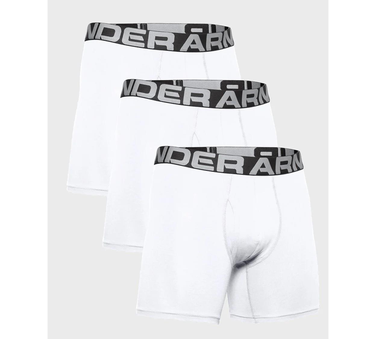 Труси Under Armour Charged Cotton 6in 3 Pack білий Чол