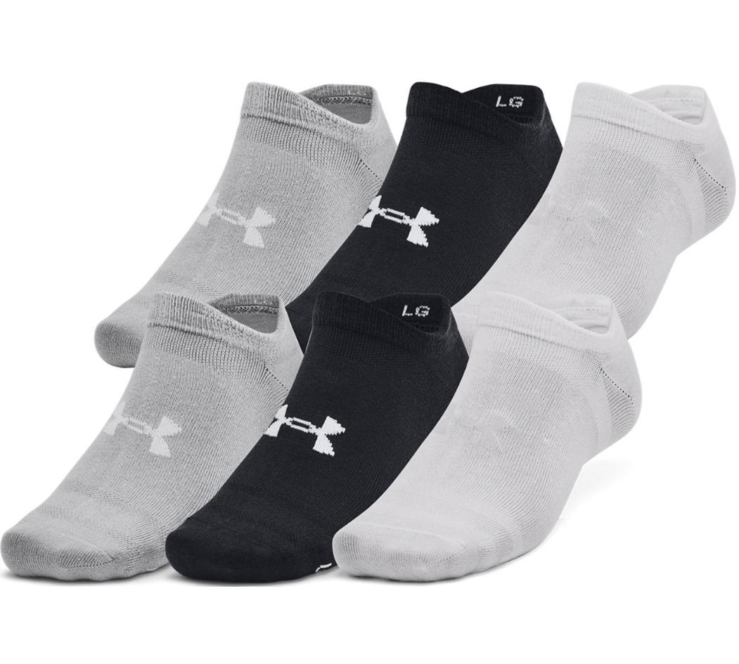 Шкарпетки Under Armour Essential No Show 6pk білий, сірий, чорний Уні