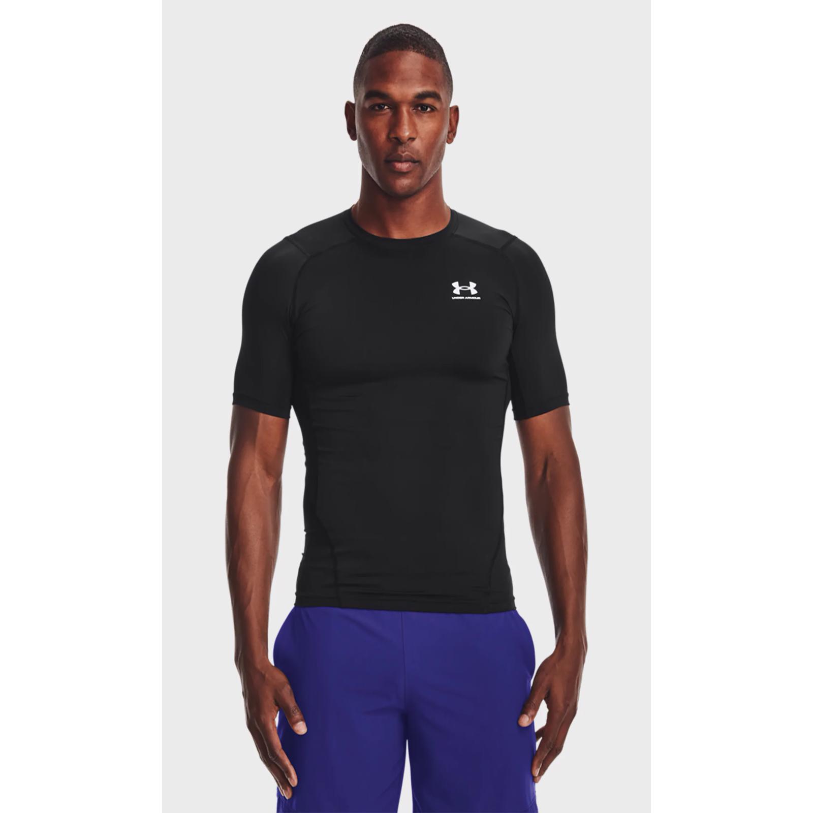 Футболка компресійна Under Armour HG Armour Comp SS Чорний Чол
