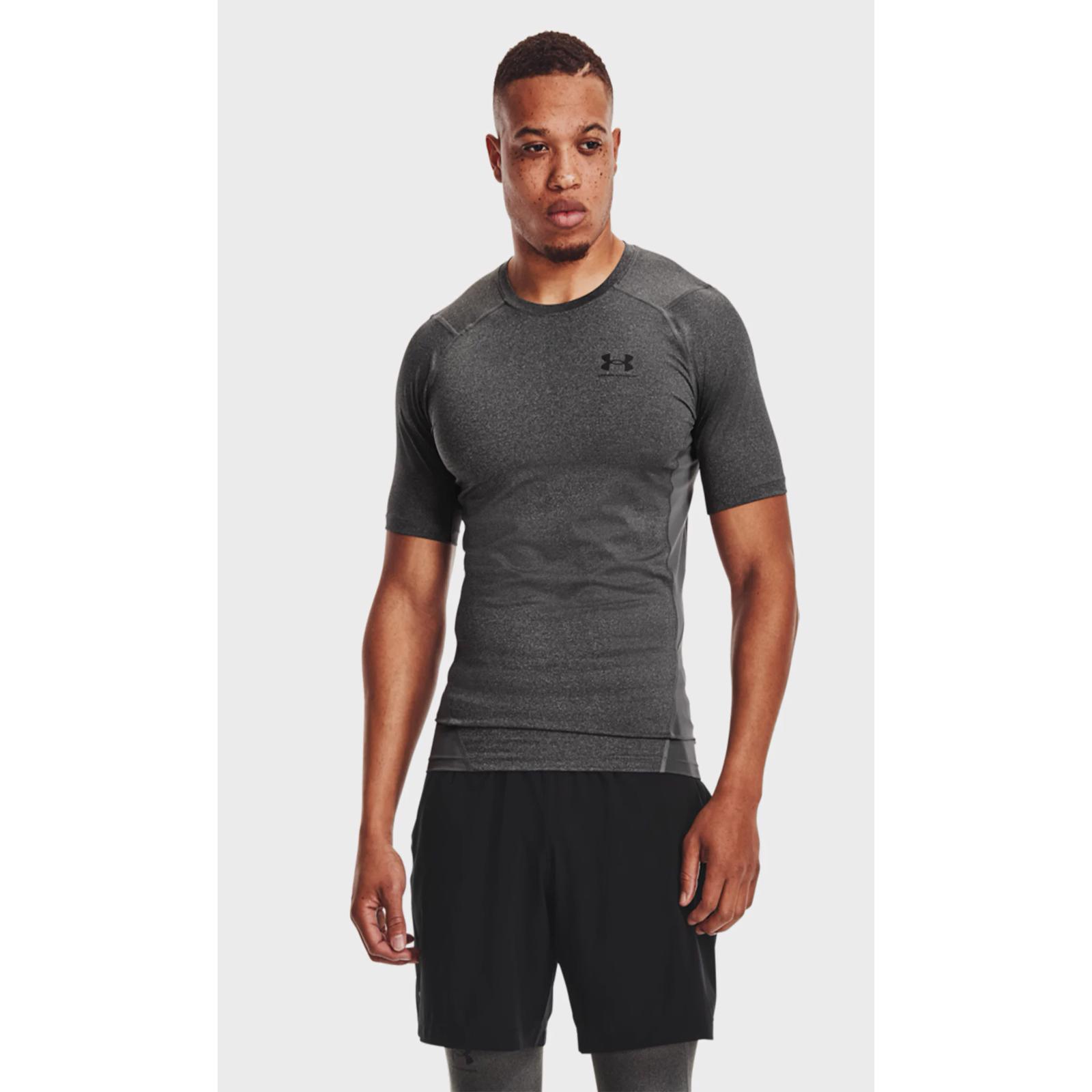 Футболка компресійна Under Armour HG Armour Comp SS Сірий Чол