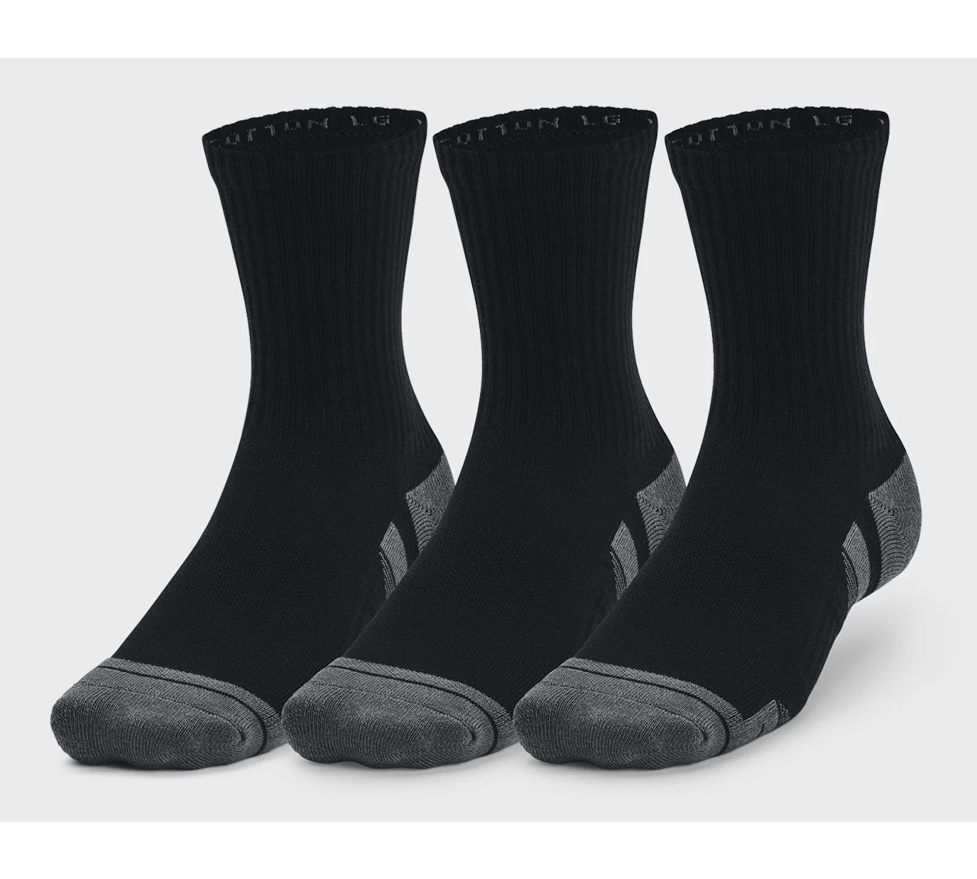 Шкарпетки Under Armour Performance Cotton 3p Mid чорний Уни