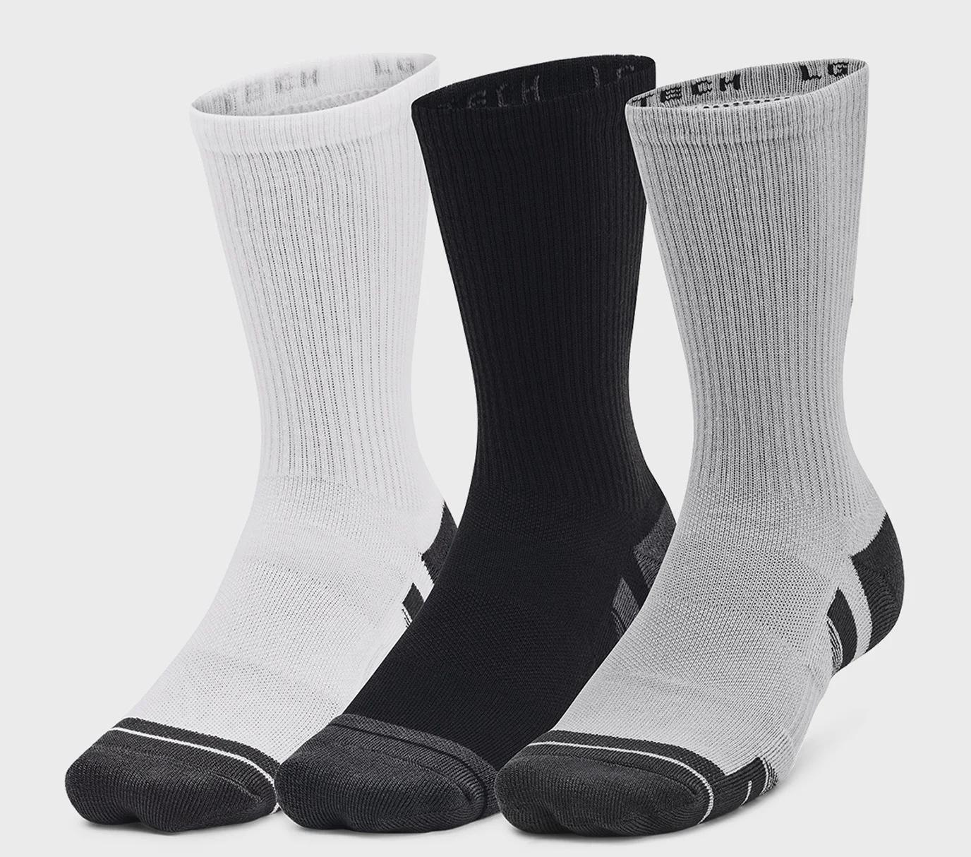 Шкарпетки Under Armour Performance Tech 3pk Crew сірий Уні
