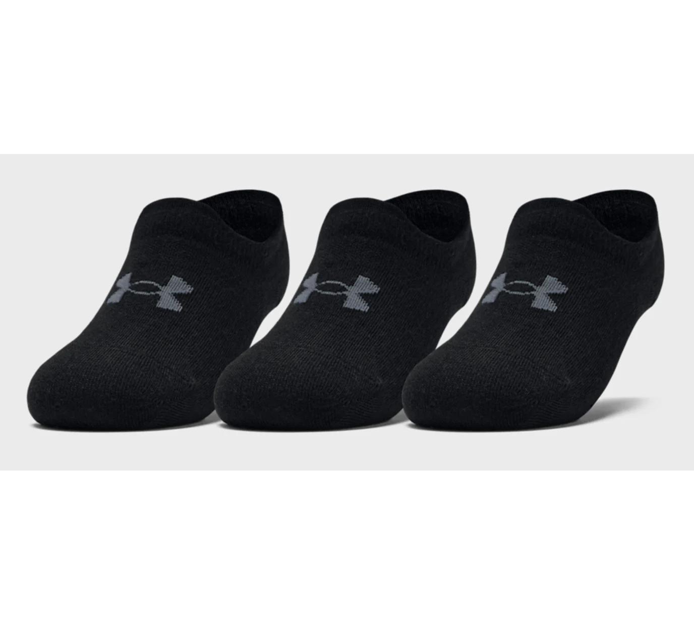 Шкарпетки Under Armour Essential UltraLowTab 3pk Чорний Уні