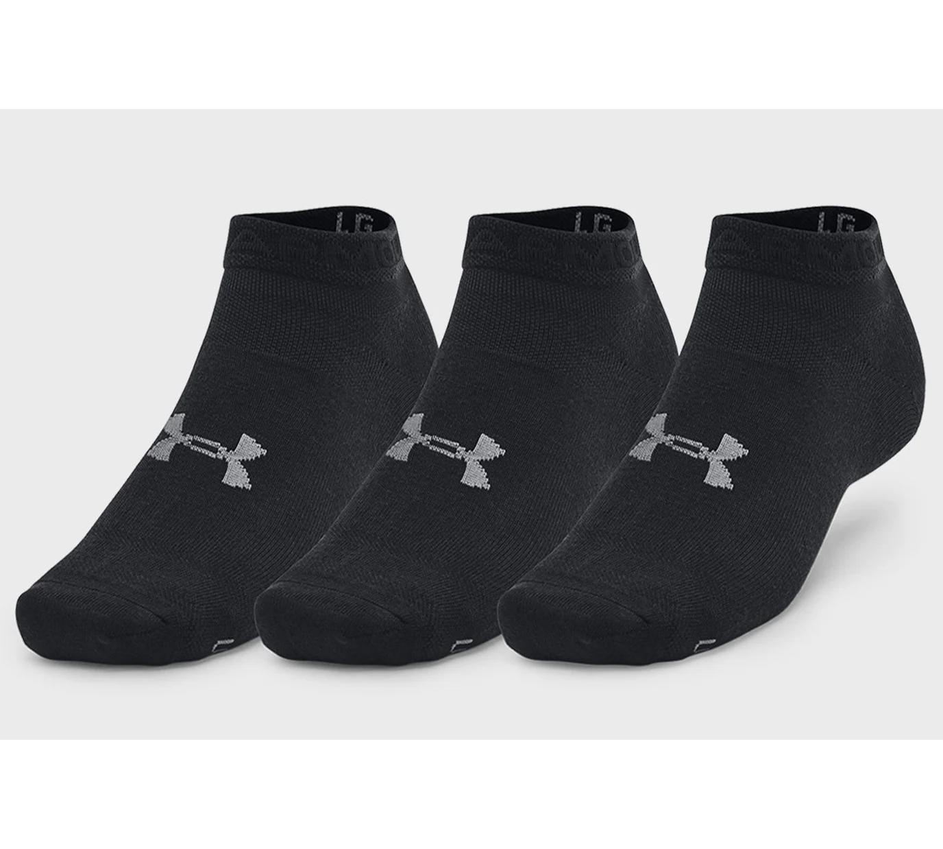 Шкарпетки Under Armour UA Essential Low Cut 3pk чорний Уні