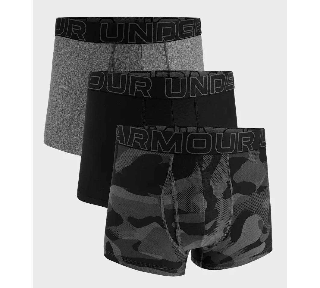 Труси Under Armour UA M Performance Tech Nov 3in чорний, сірий, хакі Чол