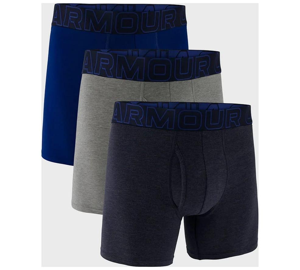 Труси Under Armour UA Underwear Boxers Under Armour UA PERFORMANCE COTTON - SOLID 6 3PK синій, сірий, темно-синій Чол