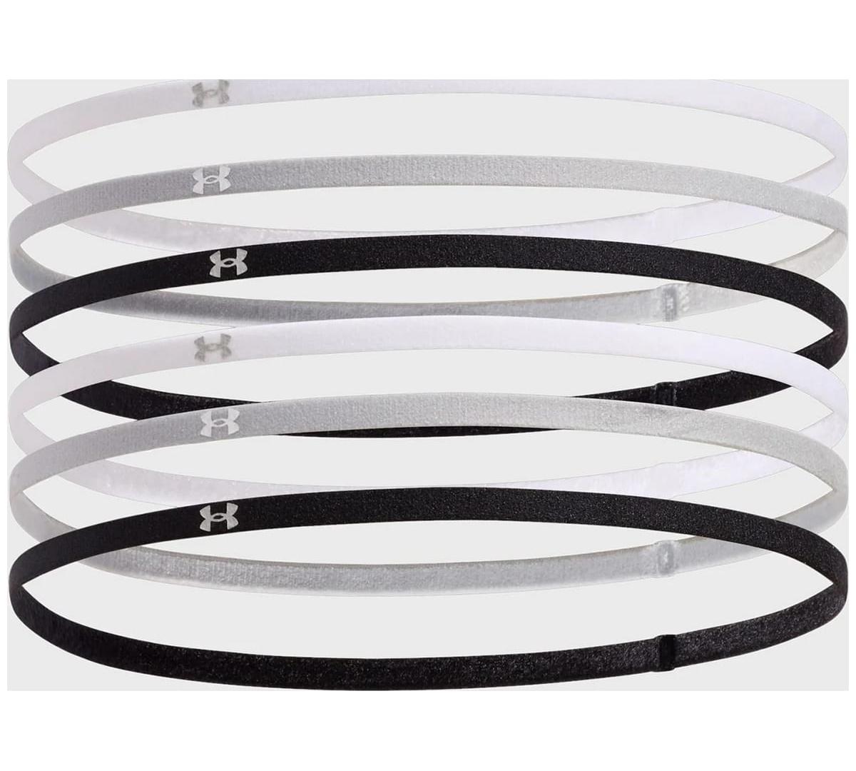 Пов'язка на голову Under Armour UA W MINI ELASTIC 6PK білий, сірий, чорний Жін